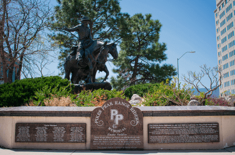 The Pikes Peak Range Riders Memorial in downtown Colorado Springs

Photo by Matt Morris