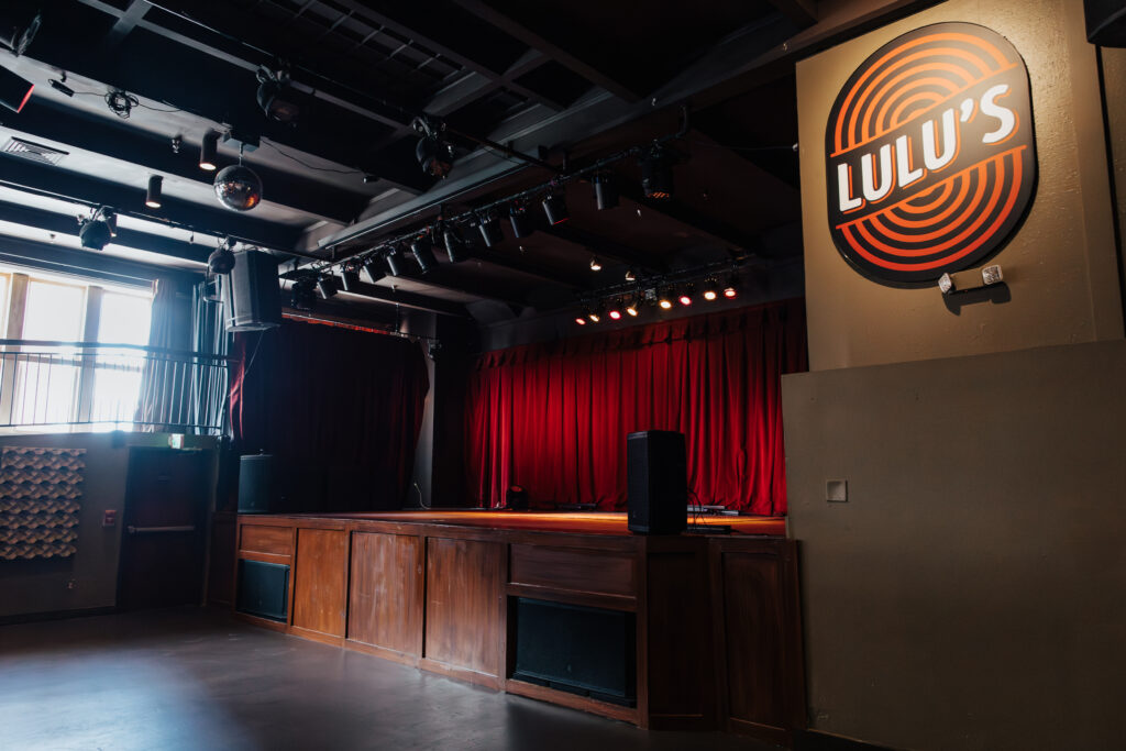 The stage at Lulu's Downtown